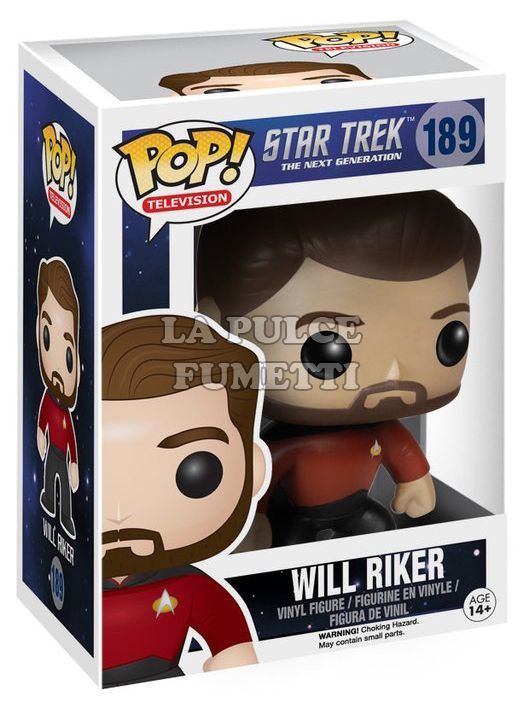 STAR TREK: WILL RIKER - VINYL FIGURE #   189 - POP FUNKO 